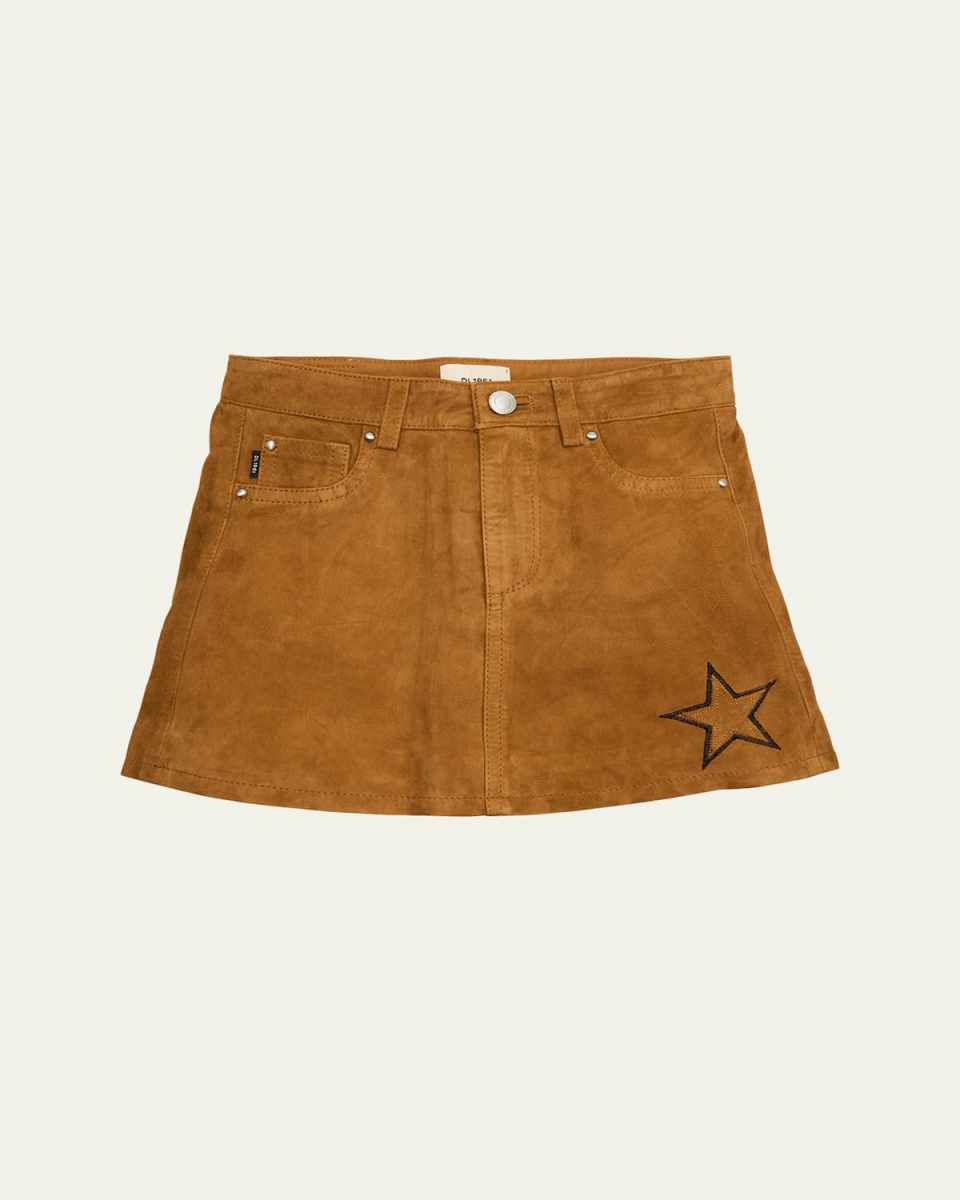 Girl's Jenny Suede Mini Skirt, Size 8-